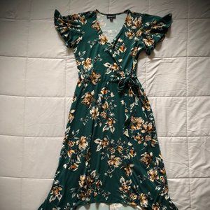 Faux Wrap w/ High-Low Hemline